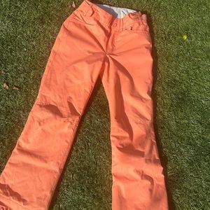 Roxy, coral, salmon pink youth ski pants size 12